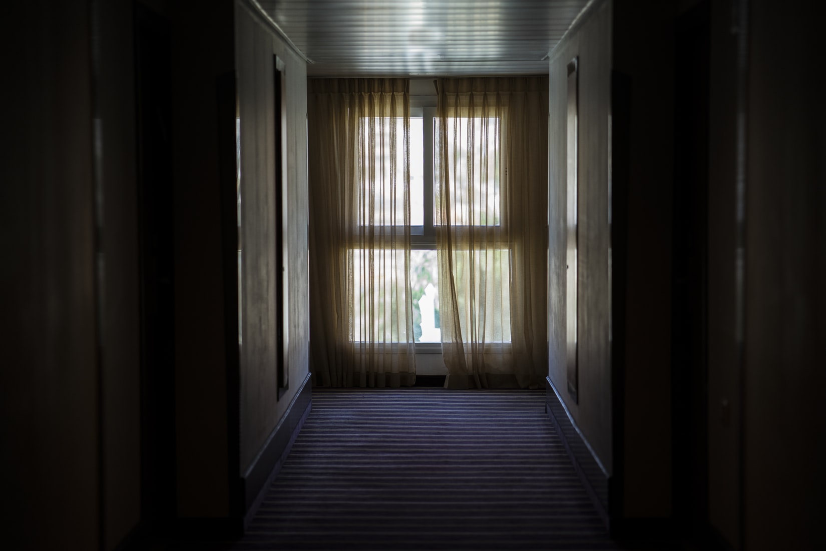 curtain hallway